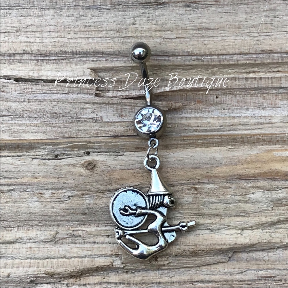 Silver Witch Belly Button Ring